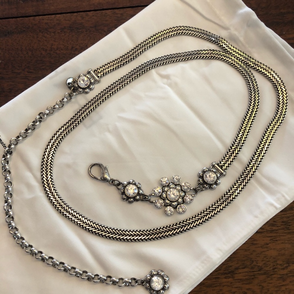 Brighton chain belt with rhinestones. Bought many years ago and never worn.